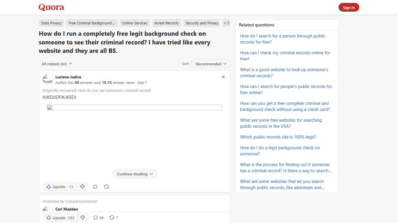 How to run a completely free legit background check on someone to see their criminal record - Quora